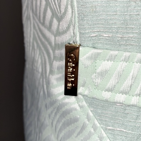 Calvin Klein Zebra print brocade & boucle sheath sleeveless dress Mint size 6 - Picture 6 of 12